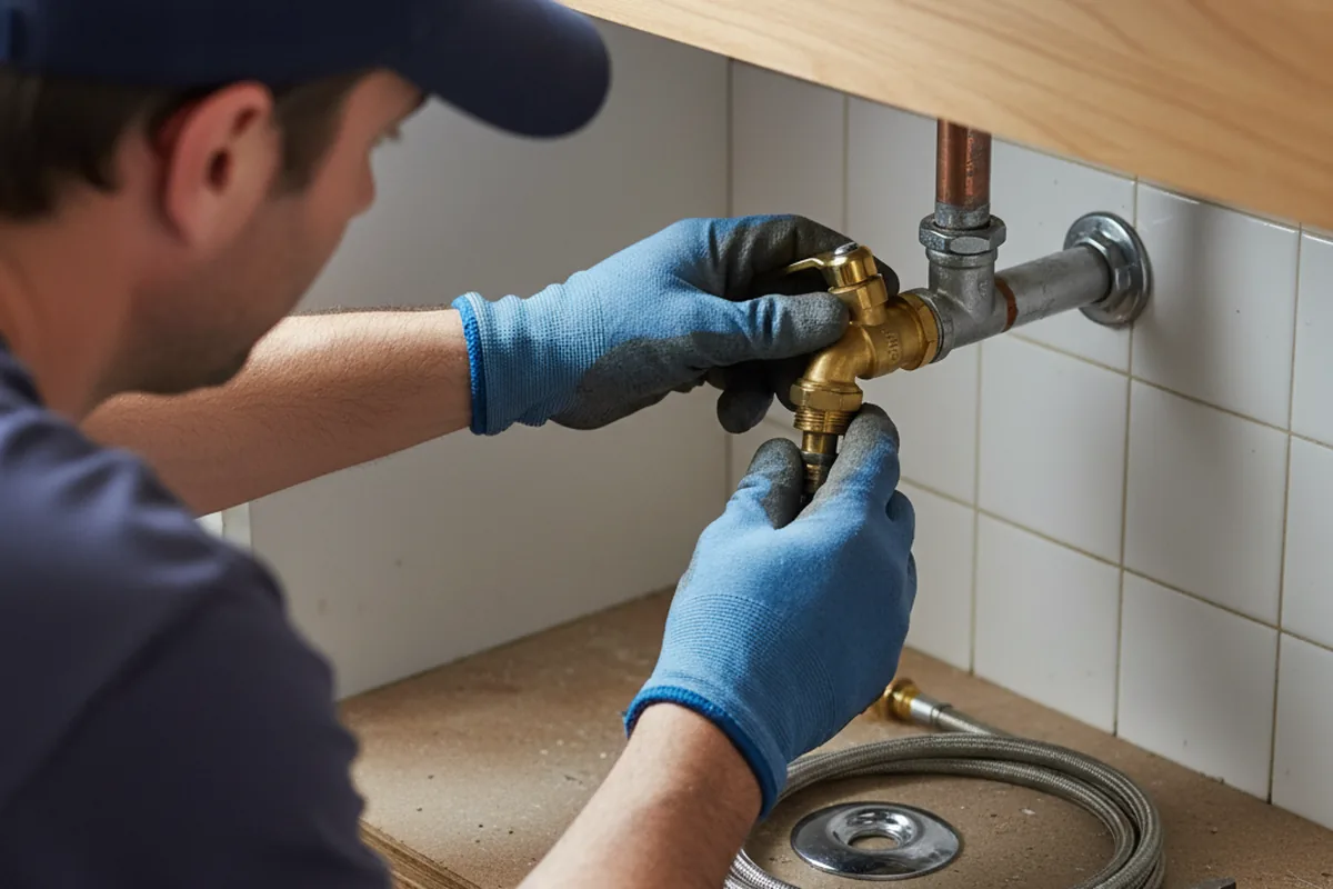 Shutoff valve and fitting work during Emergency Plumbing in Stony Creek